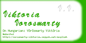 viktoria vorosmarty business card
