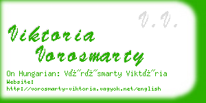 viktoria vorosmarty business card